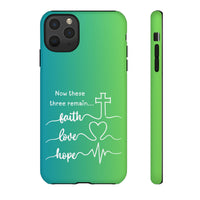 iPhone - 'Faith Love Hope' Christian Cross Protective Cover