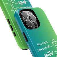 iPhone - 'Faith Love Hope' Christian Cross Protective Cover