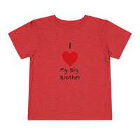 I Heart My Big Brother Short Sleeve Tee Christmas Shirt for Family