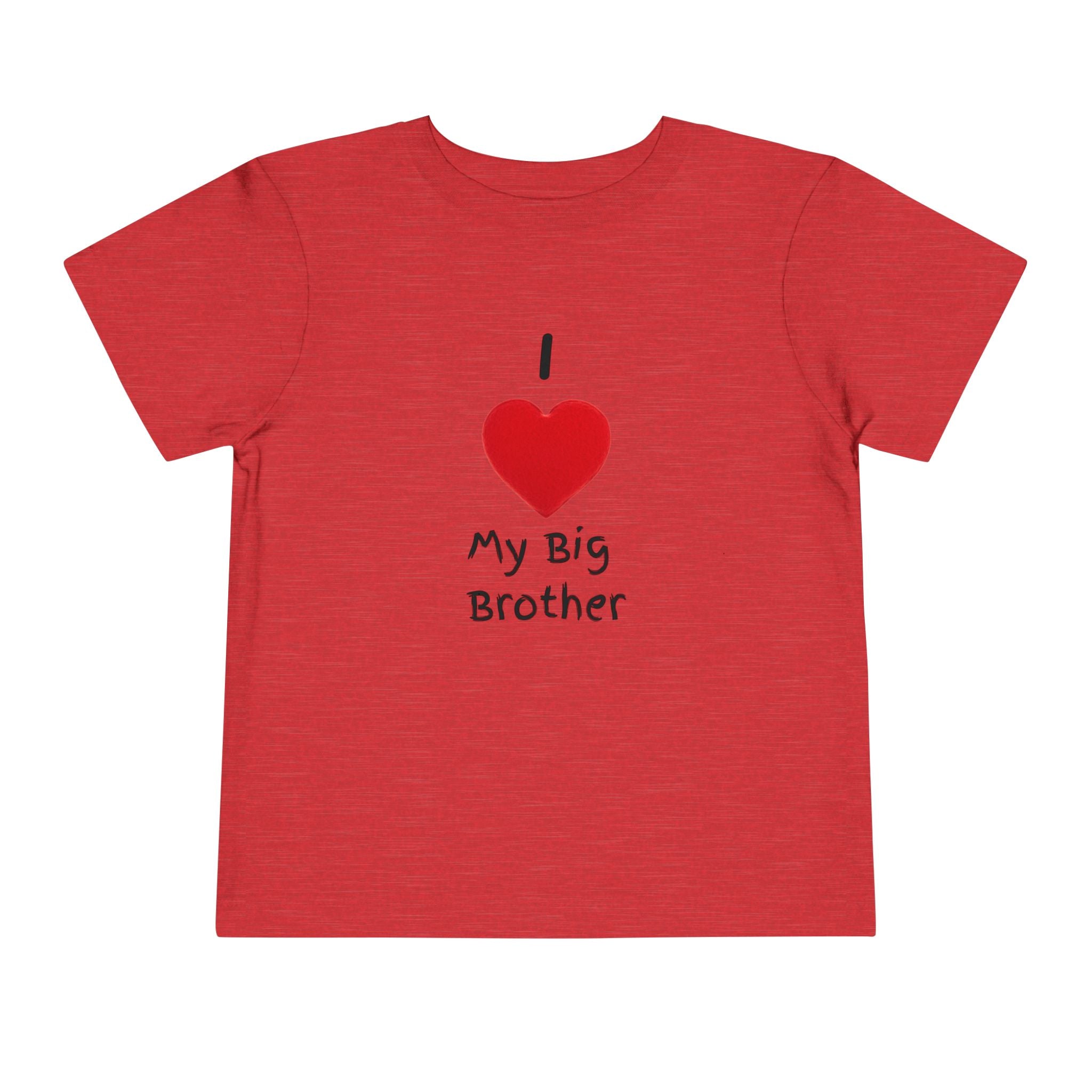 I Heart My Big Brother Short Sleeve Tee Christmas Shirt for Family
