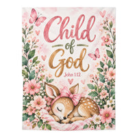 Child of God – Girl Christian Baby Swaddle Blanket