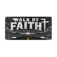 Walk By Faith Christian Vanity Plate