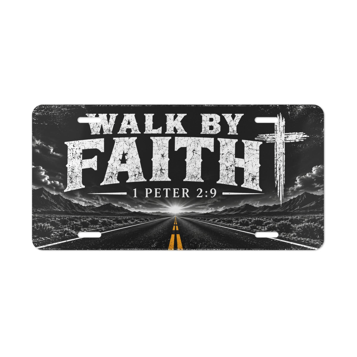 Walk By Faith Christian Vanity Plate