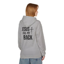 Jesus Has My Back Midweight Softstyle Fleece Hoodie