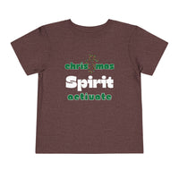 Christmas Spirit Activate Christian Christmas Shirt for Toddlers Short Sleeve Tee Christian Toddler Christmas Shirt