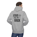 Jesus Has My Back Midweight Softstyle Fleece Hoodie
