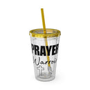 Prayer Warrior Water Tumbler - Christian Gifts for Women Men - Faith Based Gifts