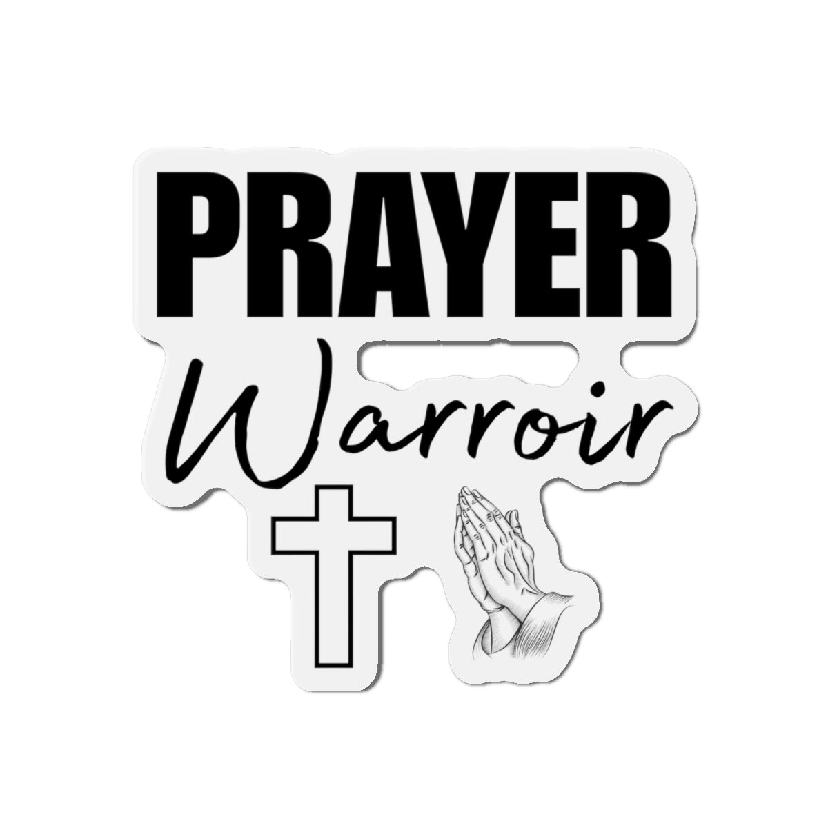 Prayer Warrior Fridge Magnet - Christian Gifts for Women Faith Gifts for Men