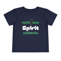 Christmas Spirit Activate Christian Christmas Shirt for Toddlers Short Sleeve Tee Christian Toddler Christmas Shirt