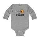 Infant Bodysuit - "Faith Like Daniel" Lion Baby Onesie (Long Sleeve)