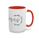 Jesus Coffee Mug – Script Faith Mug with “Jesus: The Way • The Truth • The Life” – Inspirational Religious Gift