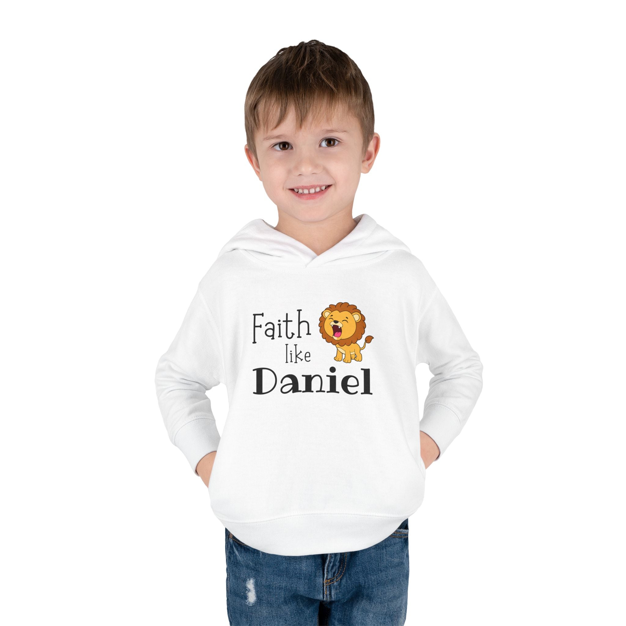 Toddler Hoodie — "Faith Like Daniel" Lion Christian Pullover
