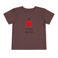I Heart My Big Brother Short Sleeve Tee Christmas Shirt for Family
