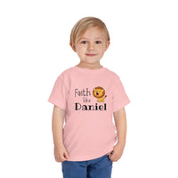Faith Like Daniel Toddler Tee - Cute Lion Christian Shirt for Kids