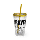 Prayer Warrior Water Tumbler - Christian Gifts for Women Men - Faith Based Gifts