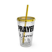 Prayer Warrior Water Tumbler - Christian Gifts for Women Men - Faith Based Gifts