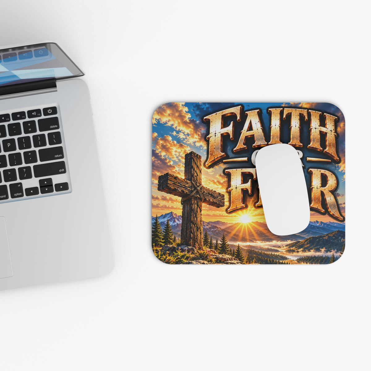 faith over fear Mouse Pad