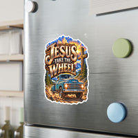 Jesus Take the Wheel – Vintage Truck Christian Vinyl Sticker
