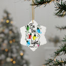 Ceramic Ornament — "Be The Light" Nativity Christmas Tree Decoration