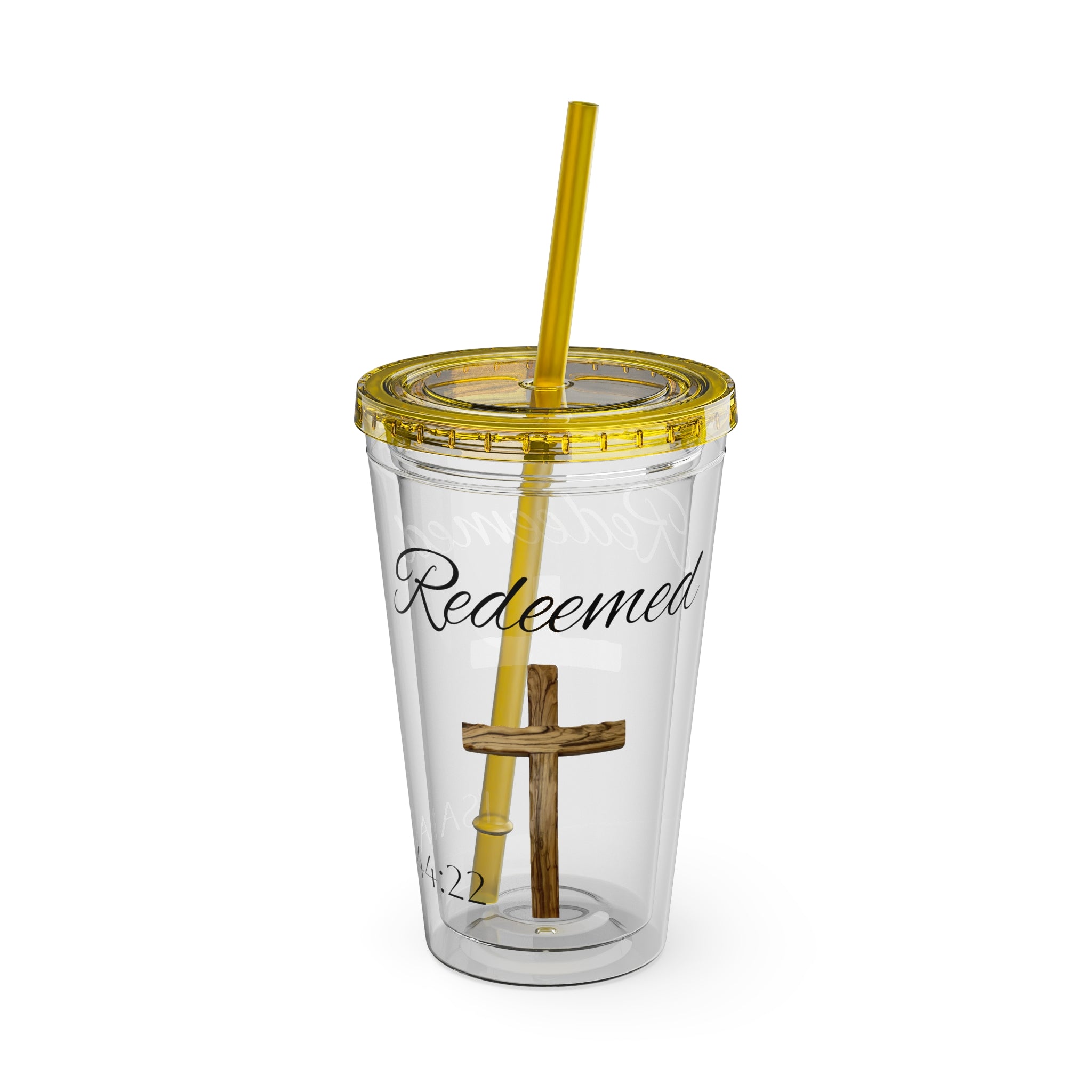 Redeemed Water Tumbler - Christian Gifts for Women Men - Faith Based Gifts