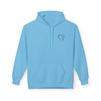 Jesus Has My Back Fleece Hoodie, Cozy Unisex Sweatshirt, Faith-Based Apparel, Perfect Gift for Christians