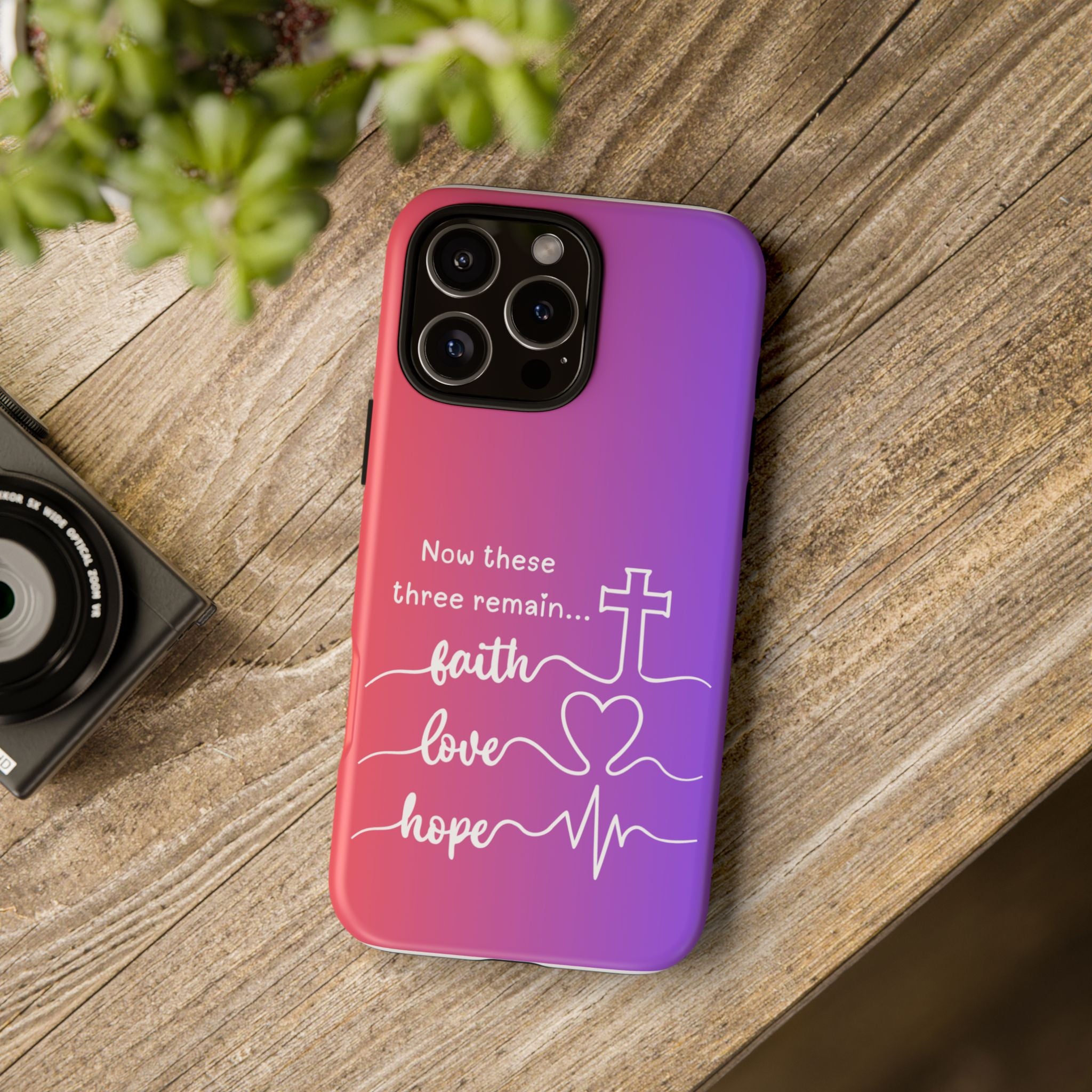 iPhone - Faith, Love & Hope Gradient Phone Case