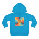 Toddler Hoodie — "Created With A Purpose" Retro Sunburst Pullover