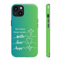 iPhone - 'Faith Love Hope' Christian Cross Protective Cover