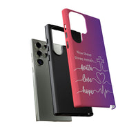 Samsung Faith, Love & Hope Gradient Phone Case — 'Now These Three Remain' Christian Protective Case