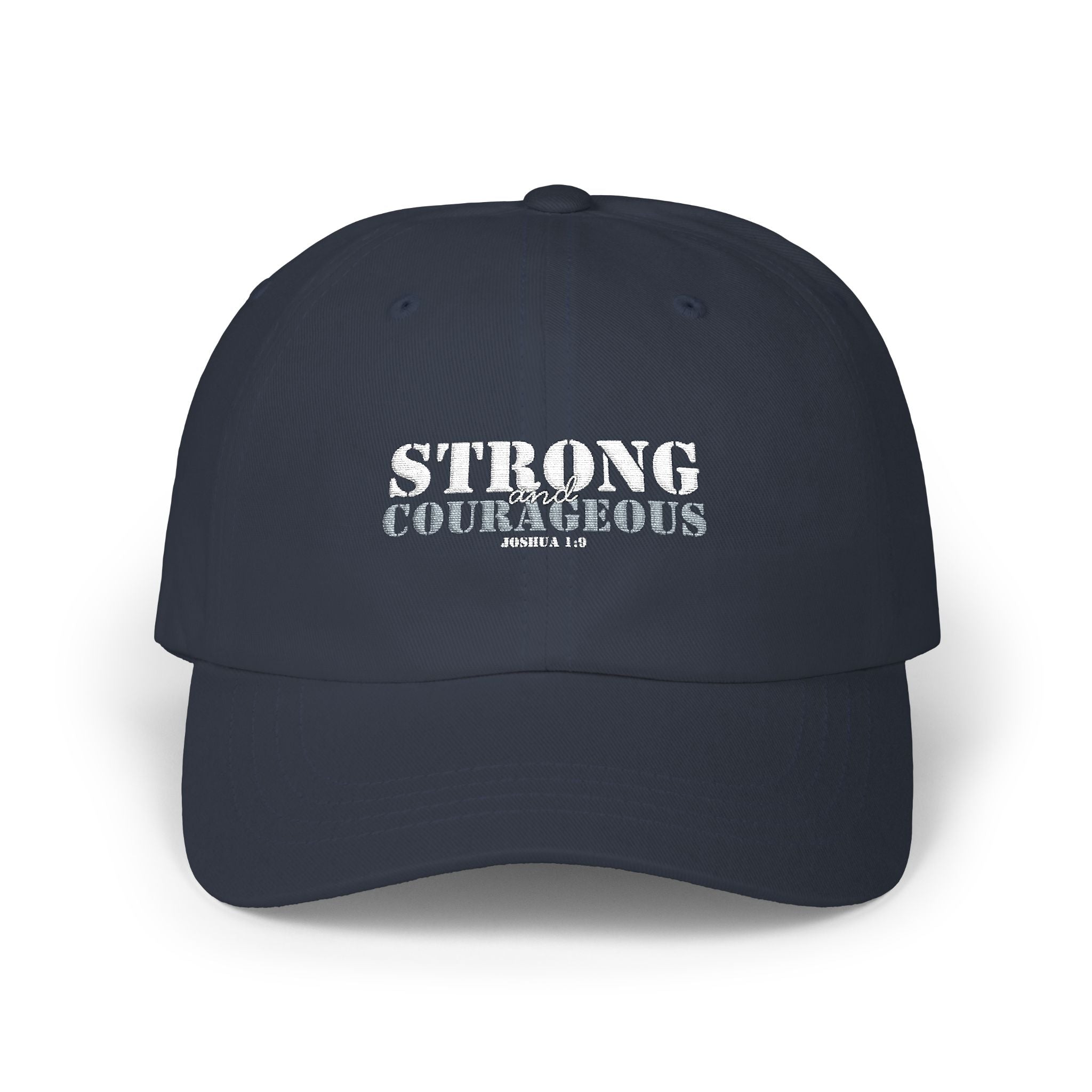 Strong & Courageous Hat — Embroidered Athletic Baseball Hat