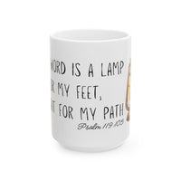 Christian Coffee Mug - Psalms 119 - Faith Gifts for Women Men