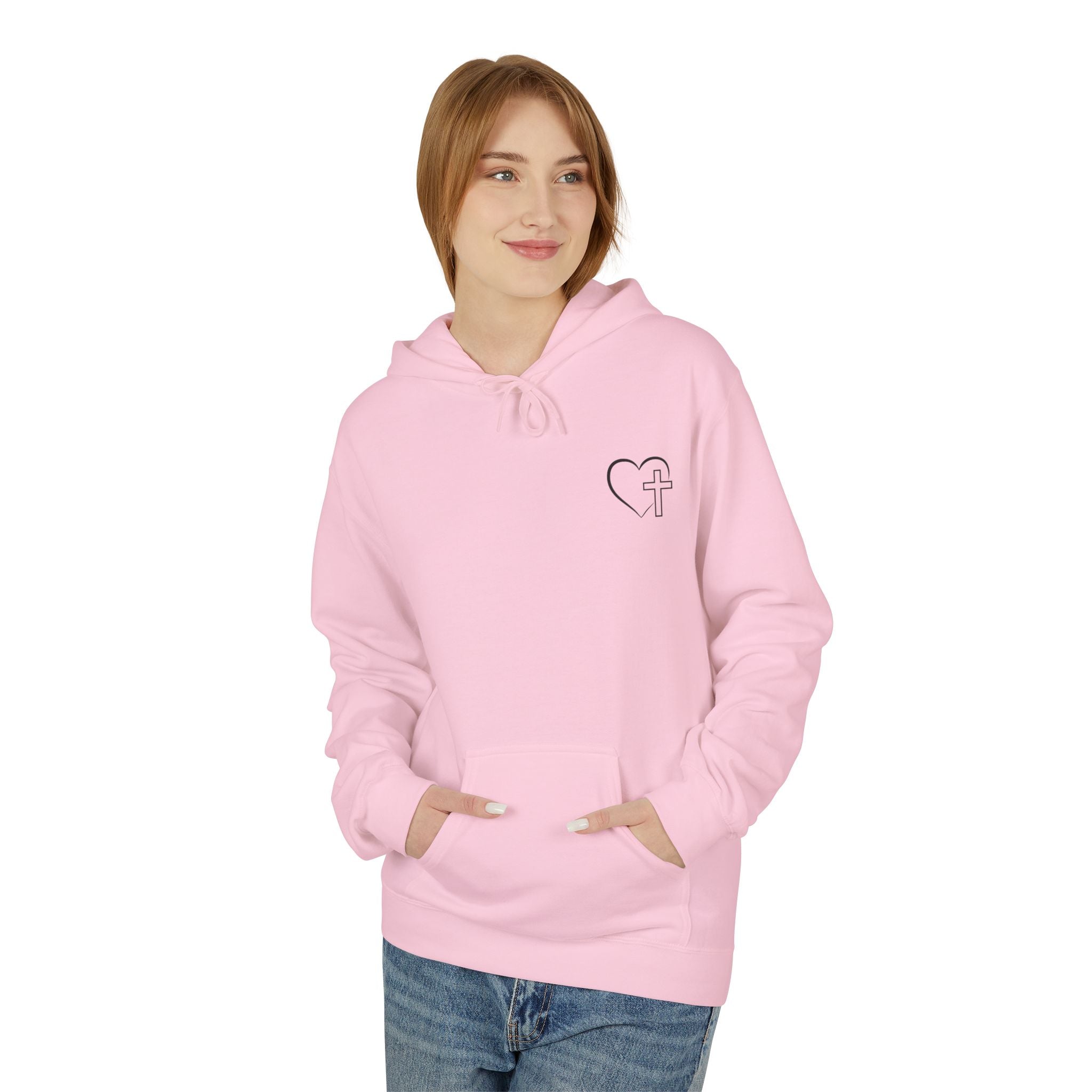 Jesus Has My Back Fleece Hoodie, Cozy Unisex Sweatshirt, Faith-Based Apparel, Perfect Gift for Christians