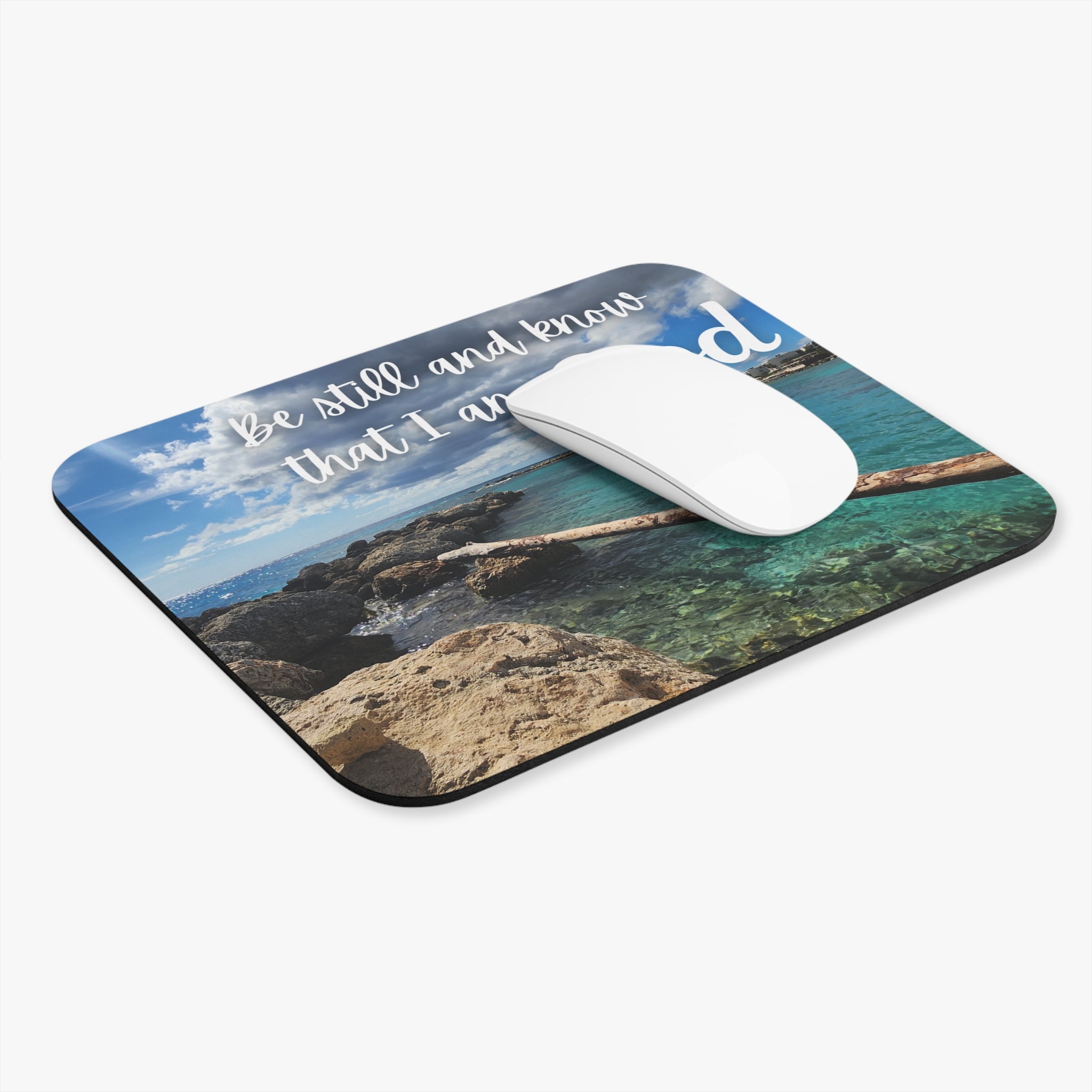 Faith Gifts - Psalm 46:10 - Mouse Pad - Christian Gifts for Women Men