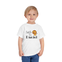 Faith Like Daniel Toddler Tee - Cute Lion Christian Shirt for Kids