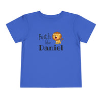 Faith Like Daniel Toddler Tee - Cute Lion Christian Shirt for Kids