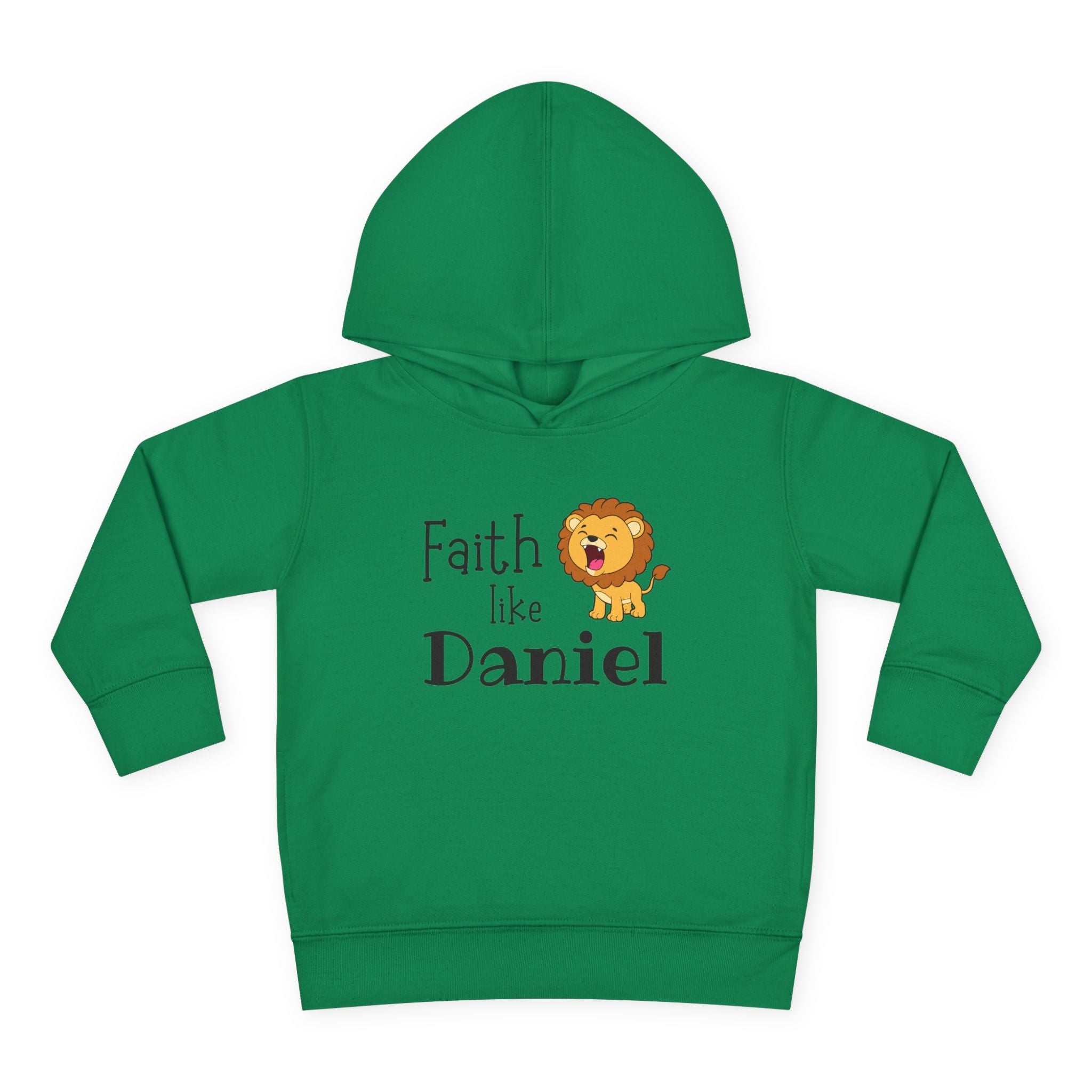 Toddler Hoodie — "Faith Like Daniel" Lion Christian Pullover