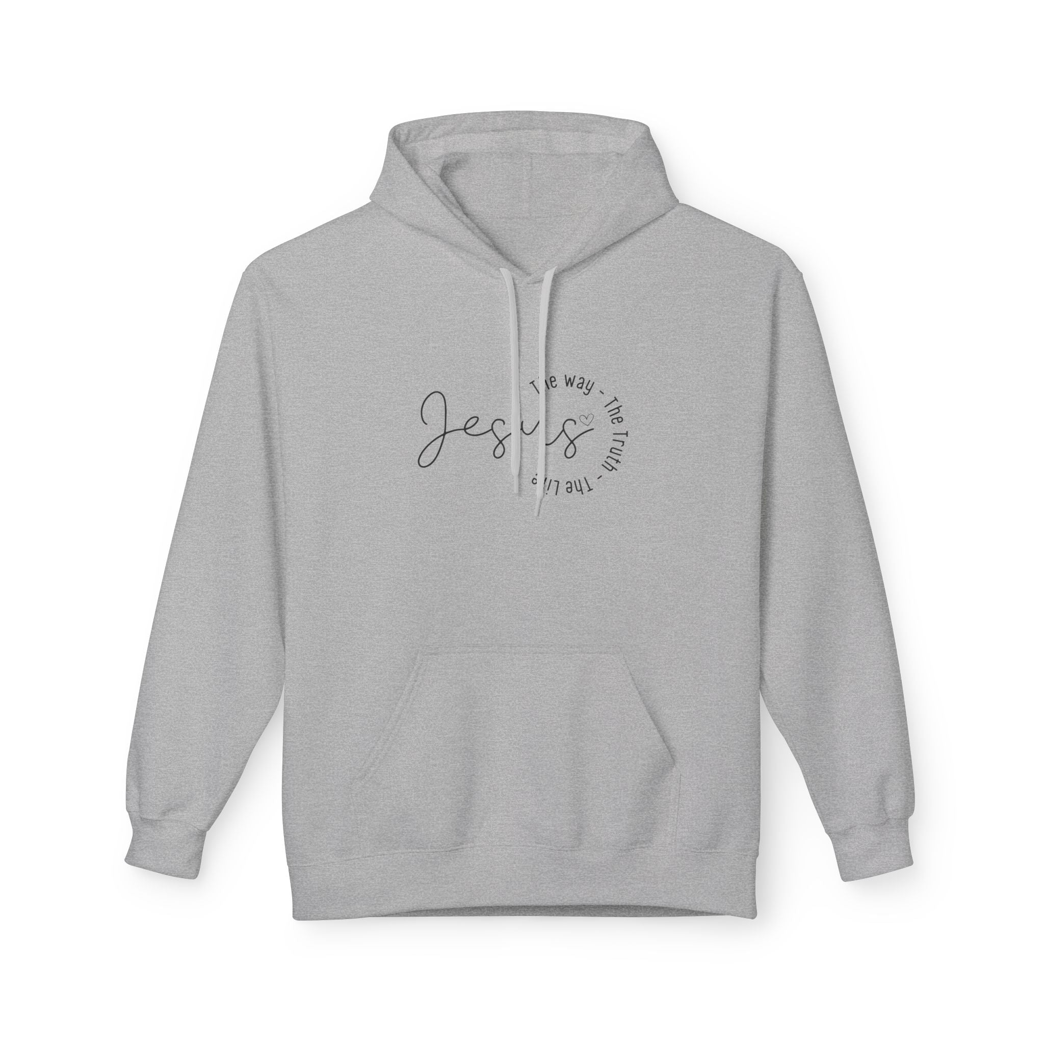 Jesus - The way, the truth, the life - Unisex Midweight Softstyle Fleece Hoodie