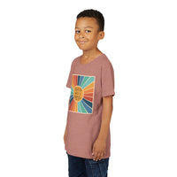Youth Tee — 'Created With A Purpose' Retro Sunburst Kids T-Shirt