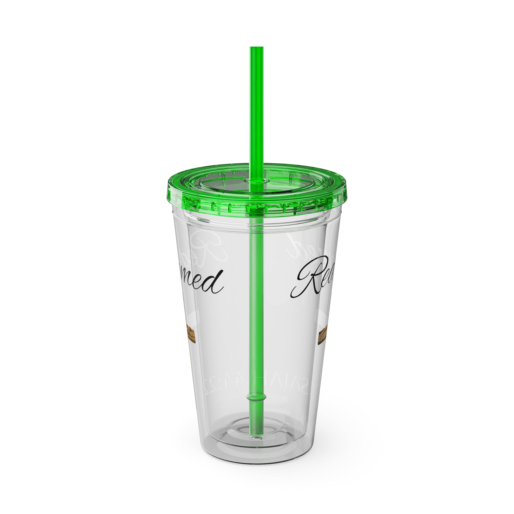 Redeemed Water Tumbler - Christian Gifts for Women Men - Faith Based Gifts