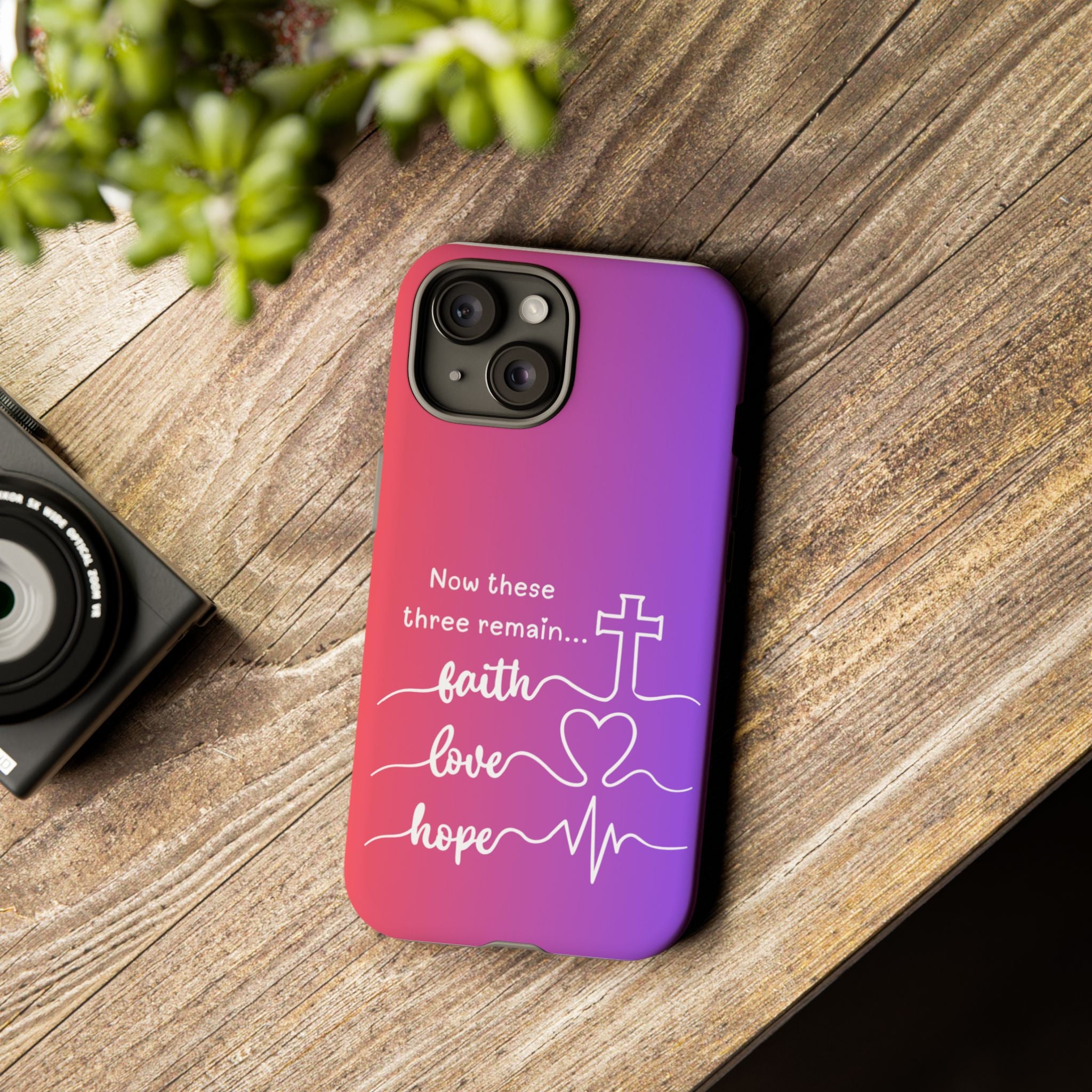 iPhone - Faith, Love & Hope Gradient Phone Case
