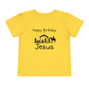 Happy Birthday Jesus Christian Christmas Shirt for Toddlers Short Sleeve Tee Christian Toddler Christmas Shirt