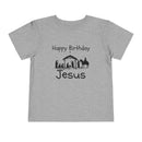 Happy Birthday Jesus Christian Christmas Shirt for Toddlers Short Sleeve Tee Christian Toddler Christmas Shirt