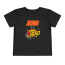 Toddler Tee - "Jesus Is My Superhero" Comic-Style Christian Shirt