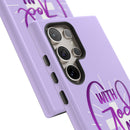 Samsung - "With God All Things Are Possible" Inspirational Purple Tough Case