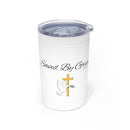 Saved By Grace Vacuum Insulated Tumbler | 11oz Travel Mug | Christian Gifts for Women Men | Faith Based Gifts