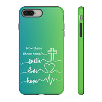 iPhone - 'Faith Love Hope' Christian Cross Protective Cover