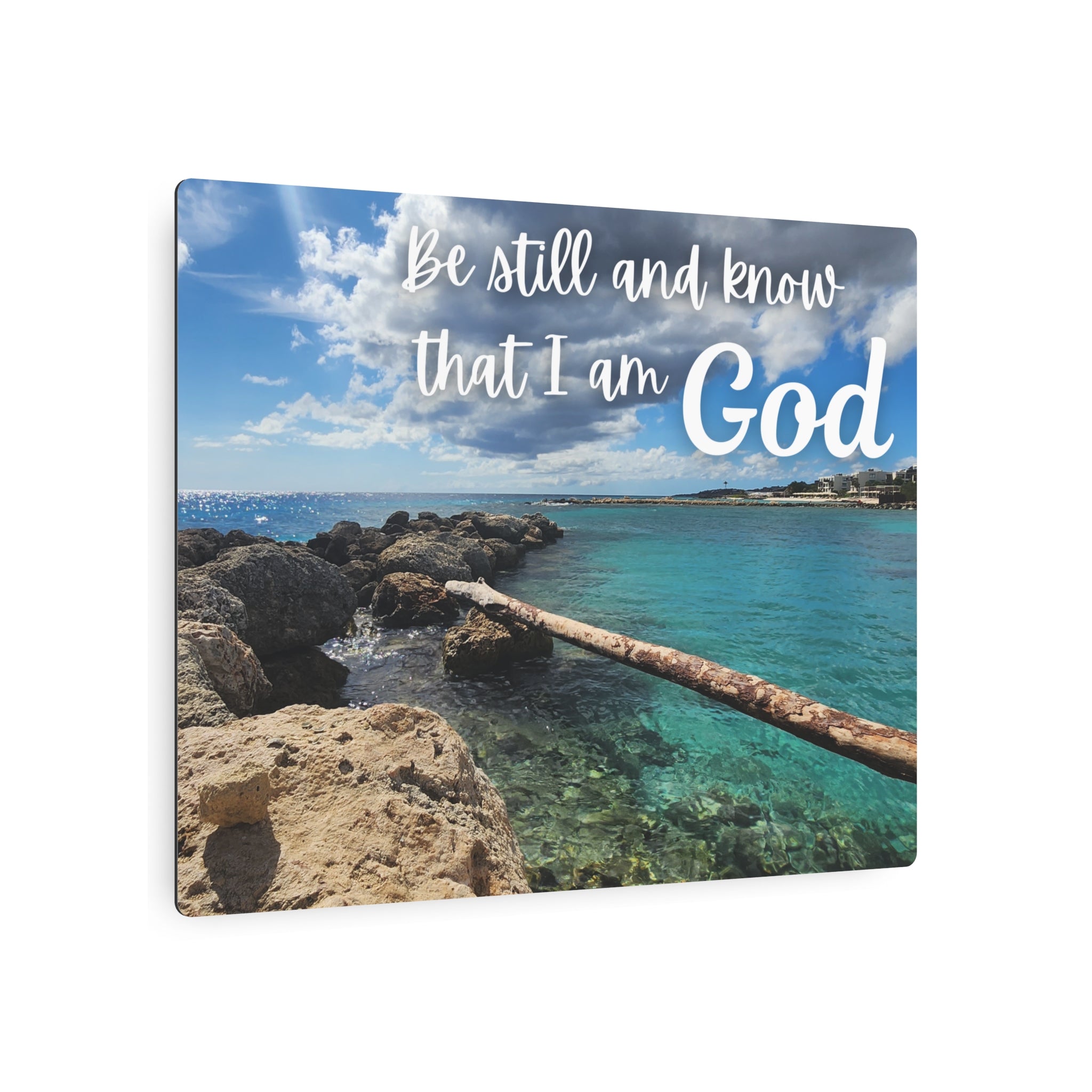 Faith Wall Art - Psalm 46:10 - Metal - Inspirational Wall Art Print Christian Gifts for Women Men
