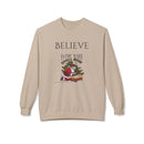 Believe Every Knee Shall Bow Christmas Sweatshirt - Christian Sweatshirts for Women Men - Christmas Sweatshirts for Christians  - Faith Christmas Sweatshirts