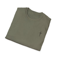 Back design - Jesus Has My Back T-Shirt — Christian Faith Cross Tee