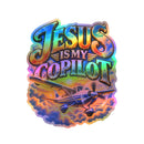 Jesus Is My Copilot – Airplane Christian Vinyl Sticker
